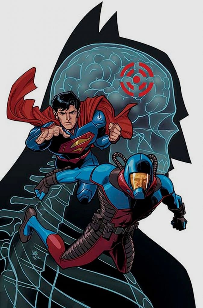 DC 'nin New 52 evrenindeki takım arkadaşı Superman. Geleneksel kostümünün ağır donanımlı bir suit haline geldiğini görüyoruz.