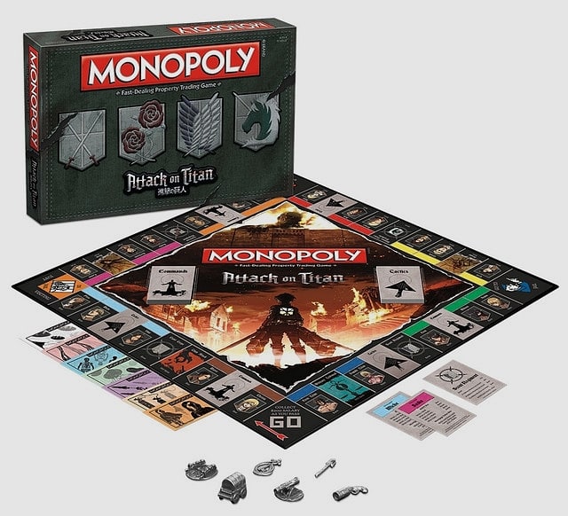 Attack On Titan Monopoly Oyunu İçin Hazırlanın