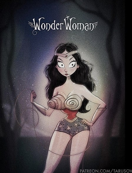 Tim Burton Style Wonder Woman