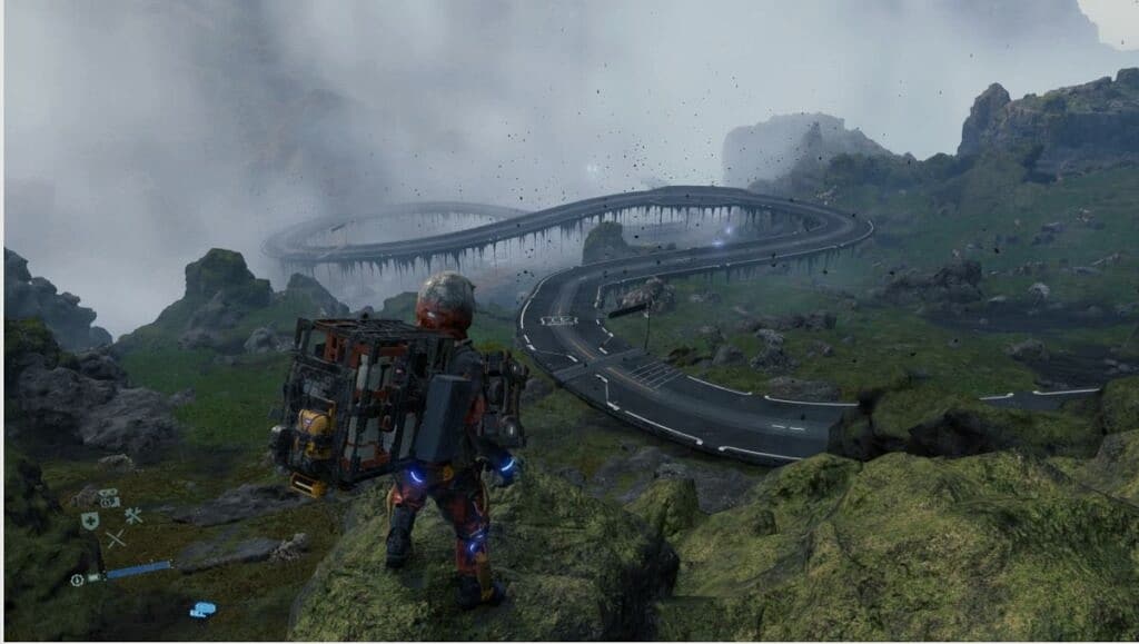 death stranding ekran oyun içi görüntü