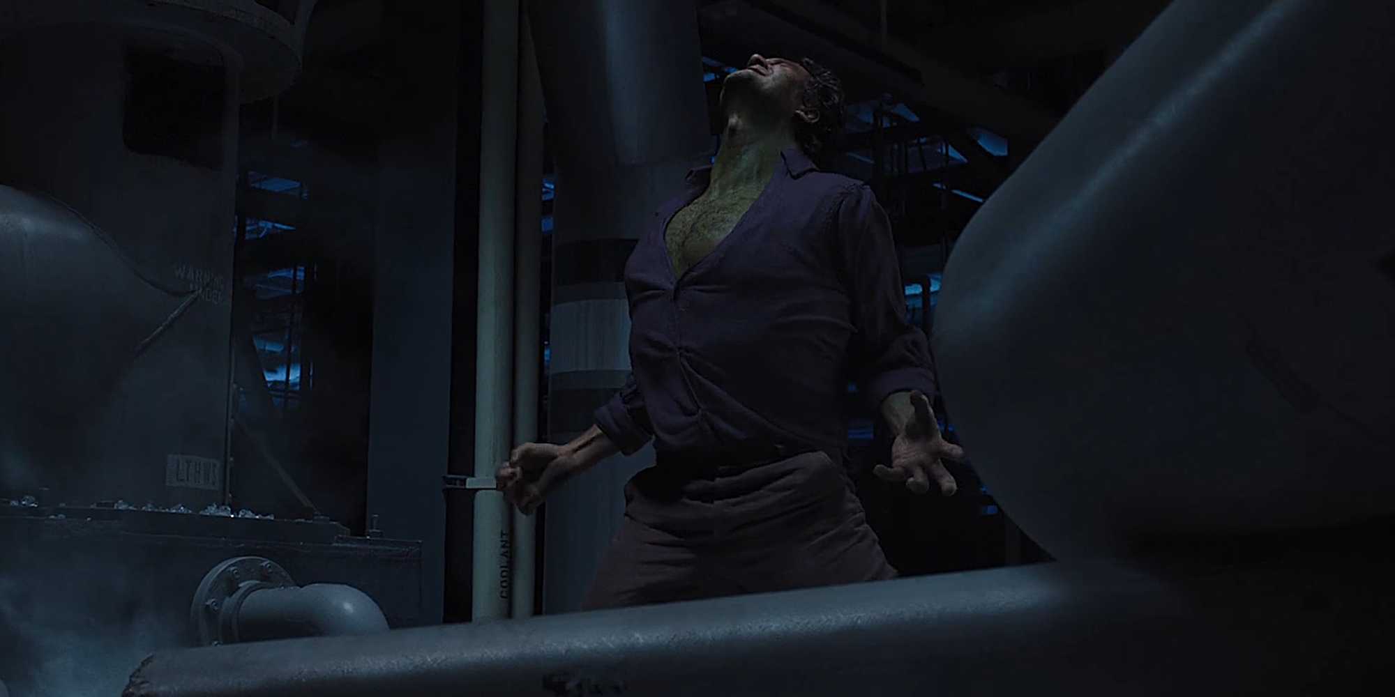 Mark Ruffalo as Bruce Banner transforming into the Hulk in The Avengers (2012)