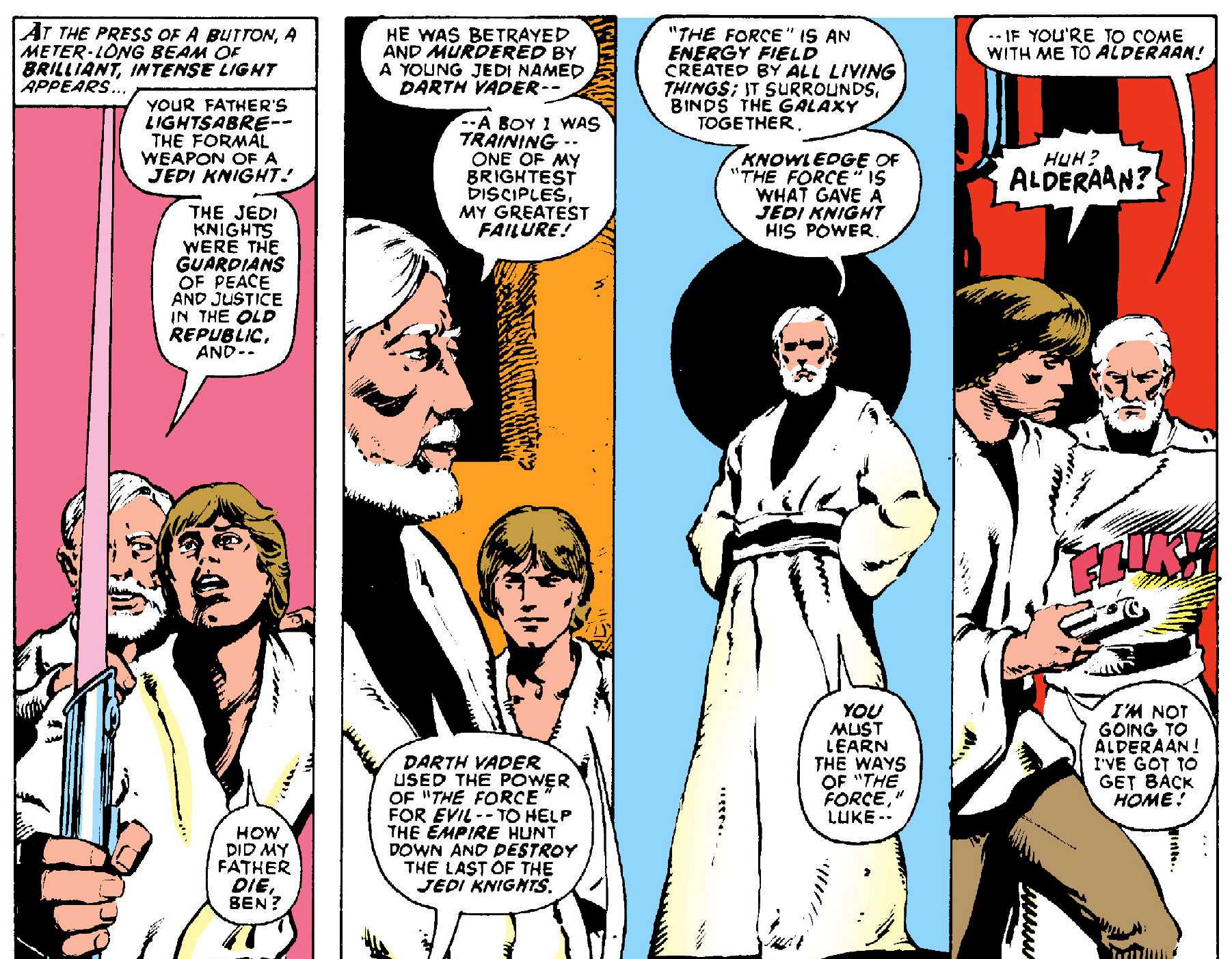 Luke Skywalker Uses Pink Lightsaber in Star Wars #2 Comic
