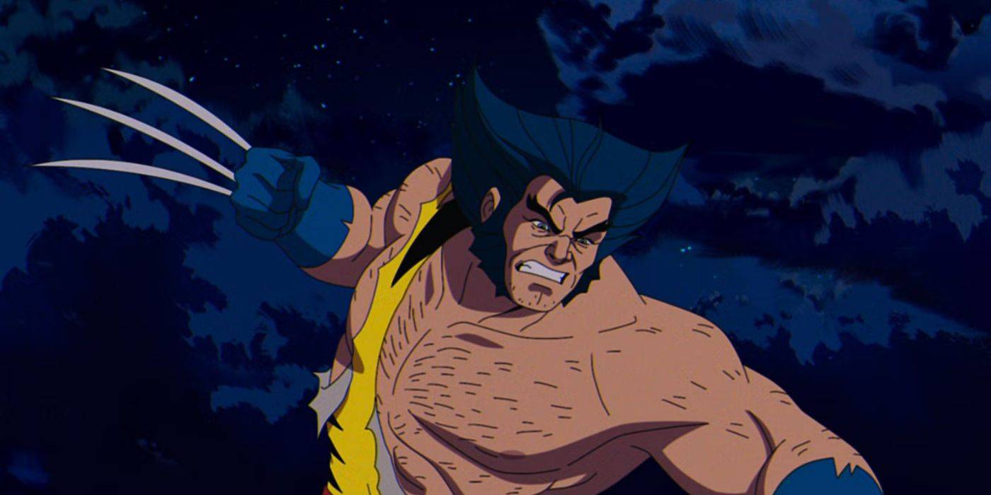 Wolverine, torn costume and claws out, about to strike, in Wolverine and the X-Men