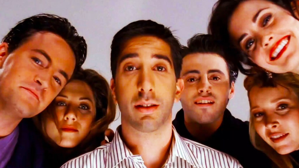 Chandler Rachel Ross Joey Monica and Phoebe in Friends fz
