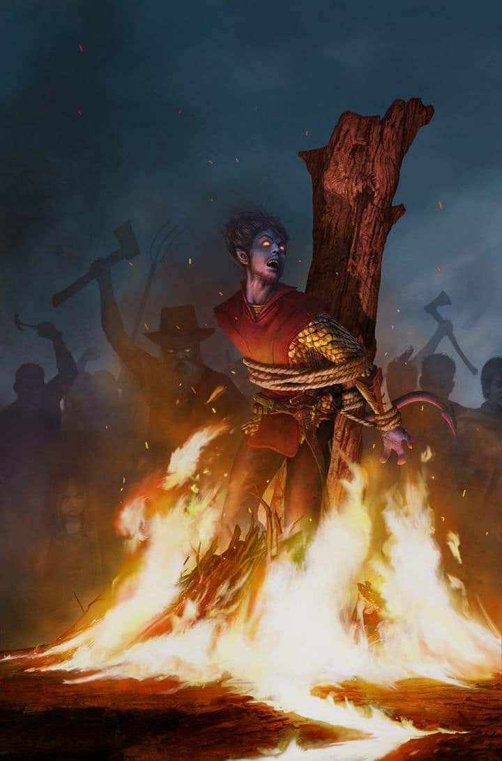 Daredevil #9 variant cover by Rahzzah