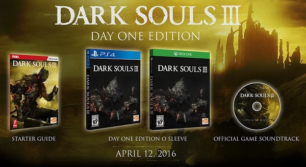 dark souls 3 Day One Edition O Sleeve
