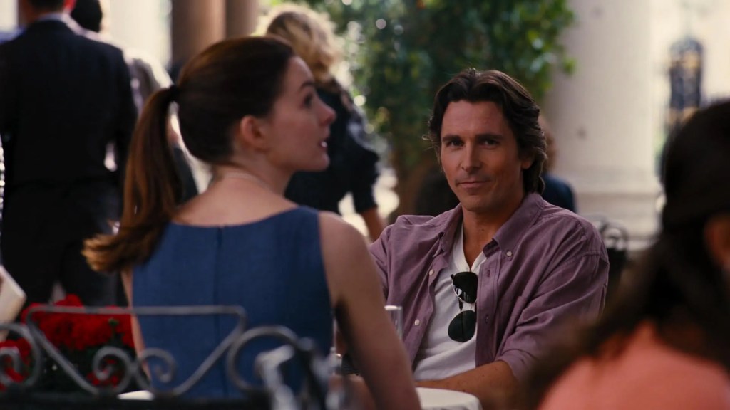 Dark Knight Rises ending Christian Bale and Anne Hathaway