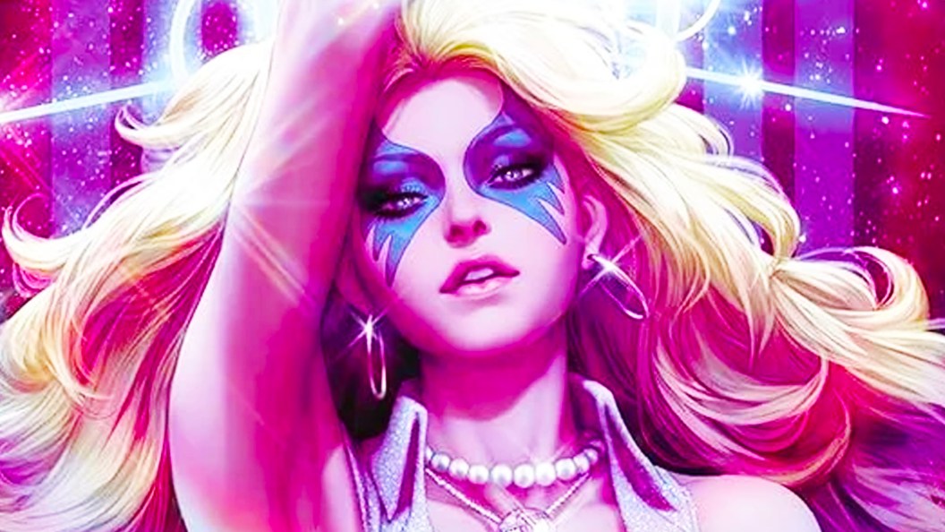 Dazzler performing in Marvel Comics