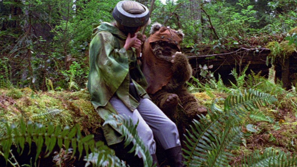 Leia and Ewok 1