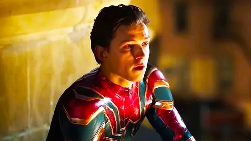 Tom Holland as Peter Parker in Spider Man Far From Home