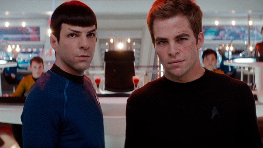 Zachary Quinto and Chris Pine in Star Trek 2009 fz