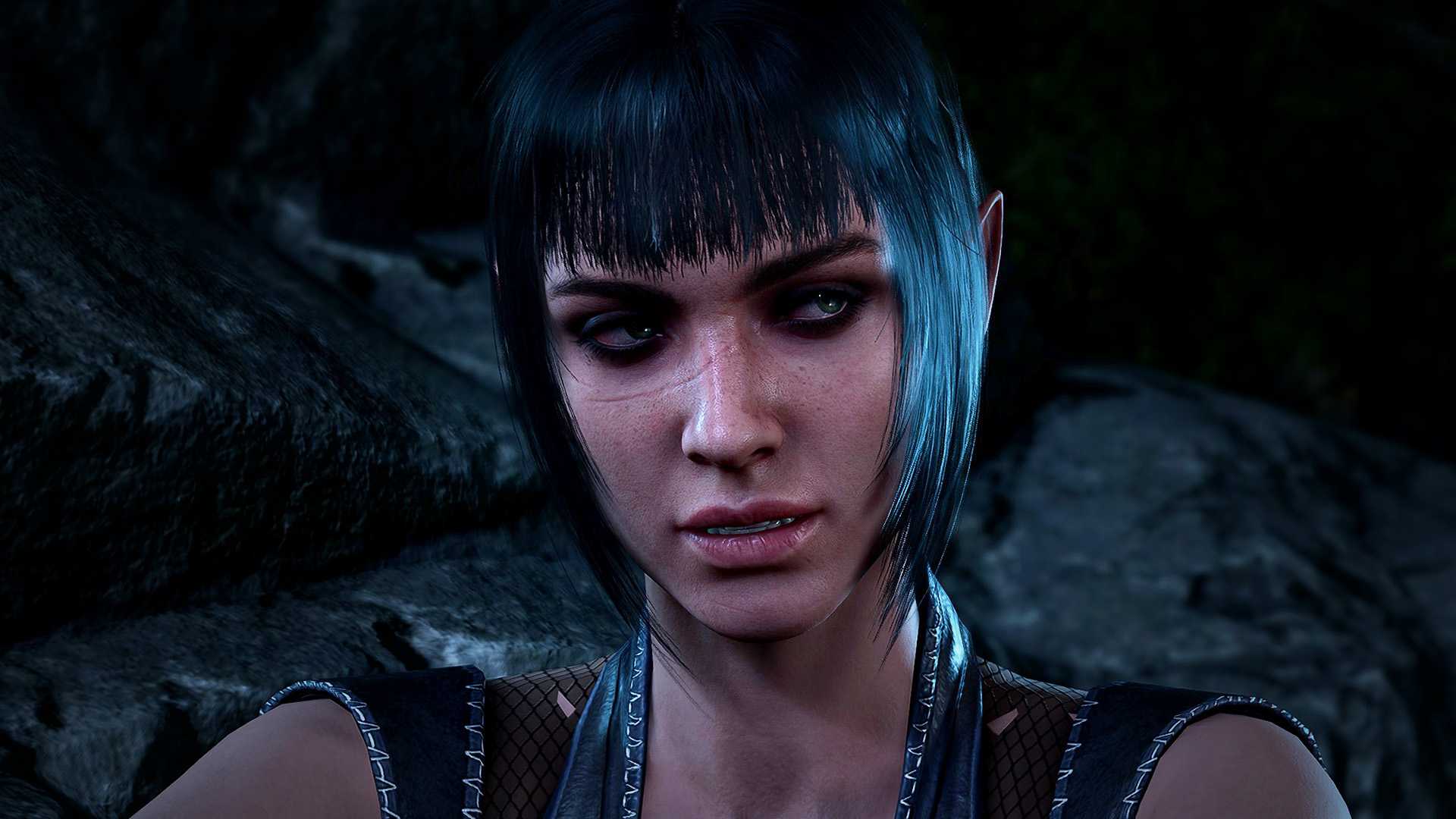 baldur s gate 3 shadowheart sitting close up