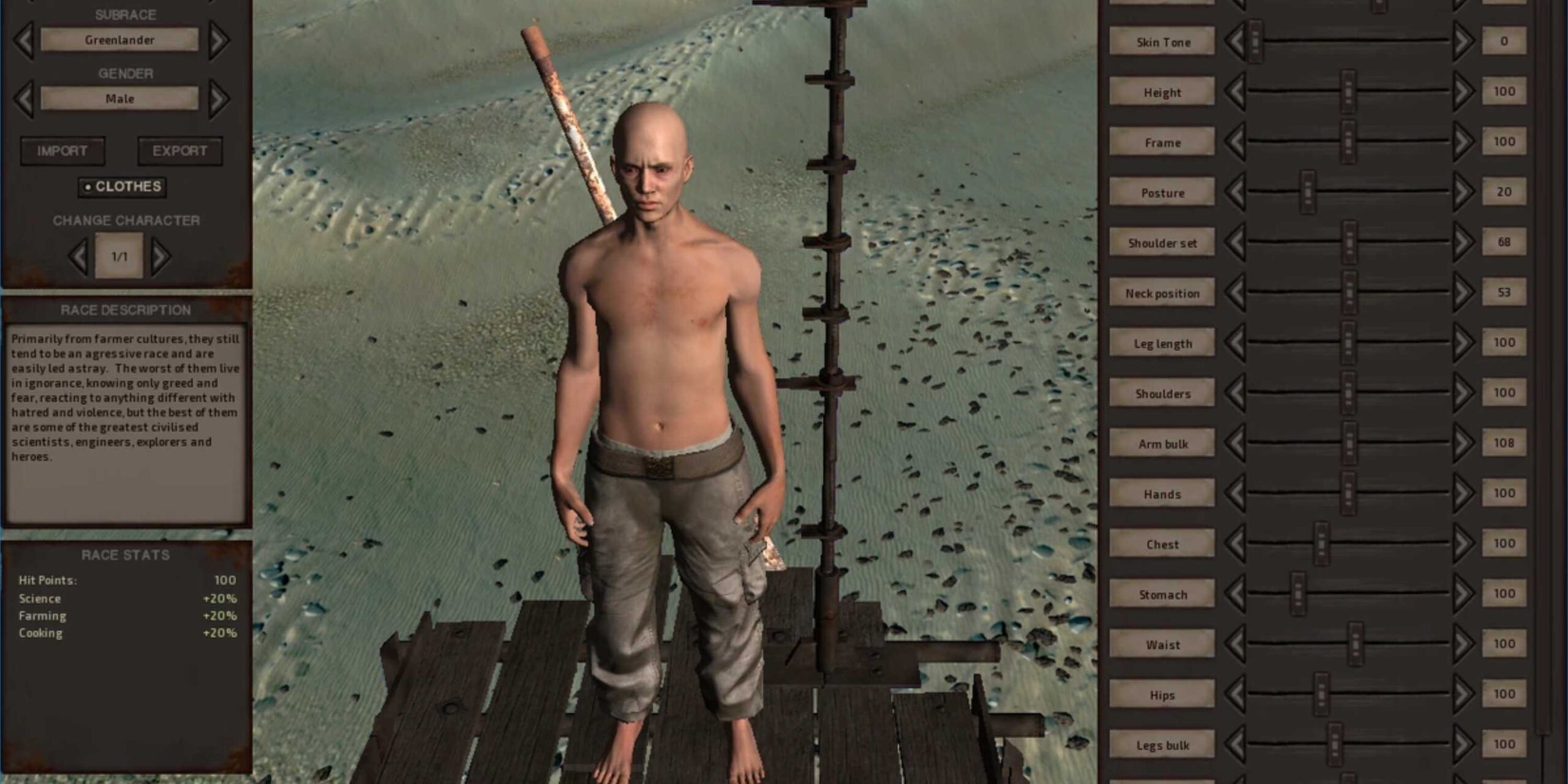 character creation in kenshi scaled 1
