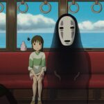 chihiro on the train in spirited away