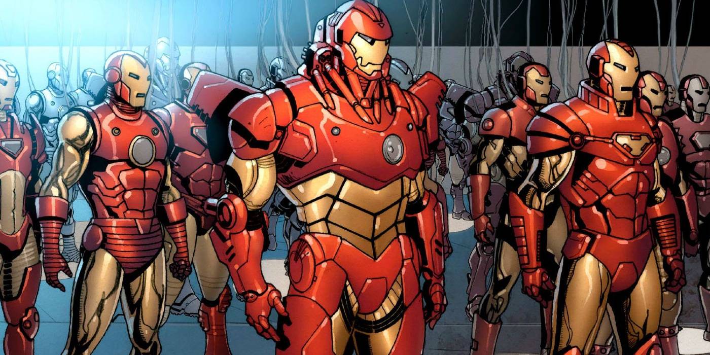 comic book iron man suits