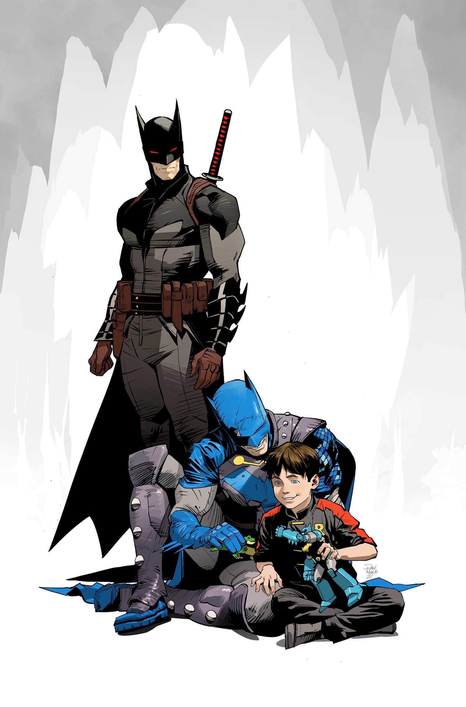 Batman İçin İnanılmaz Gelişme: Kara Şövalye Resmen Dede Oldu! 4 dc ko knightfight 4 comic cover damian wayne and grandson