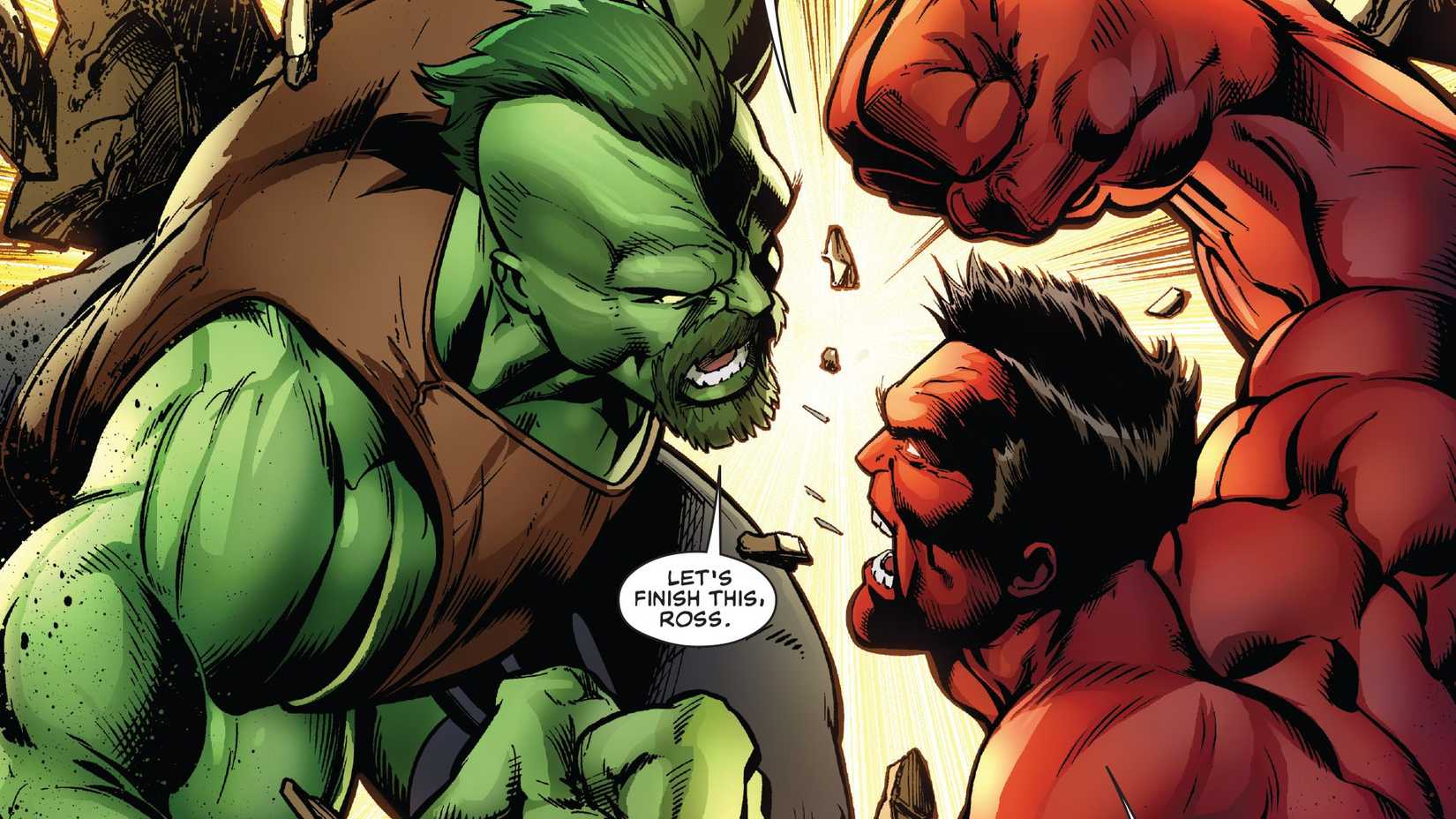 Hulk Serisinin En İyi 7 Kahraman Tasarımı Sıralandı 2 doc green hulk battling red hulk 2