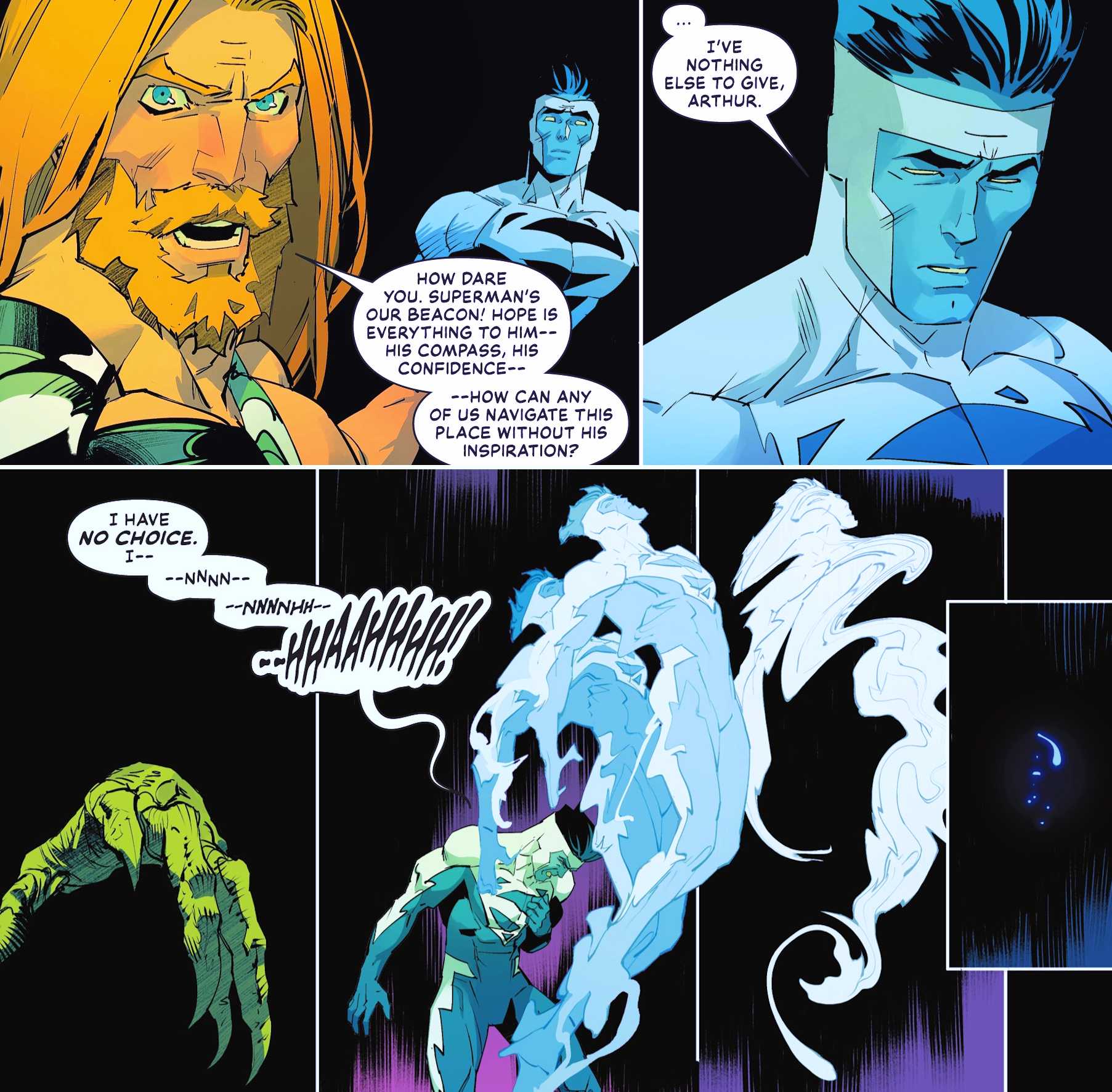 electric superman loses hope in justice league unlimited comic