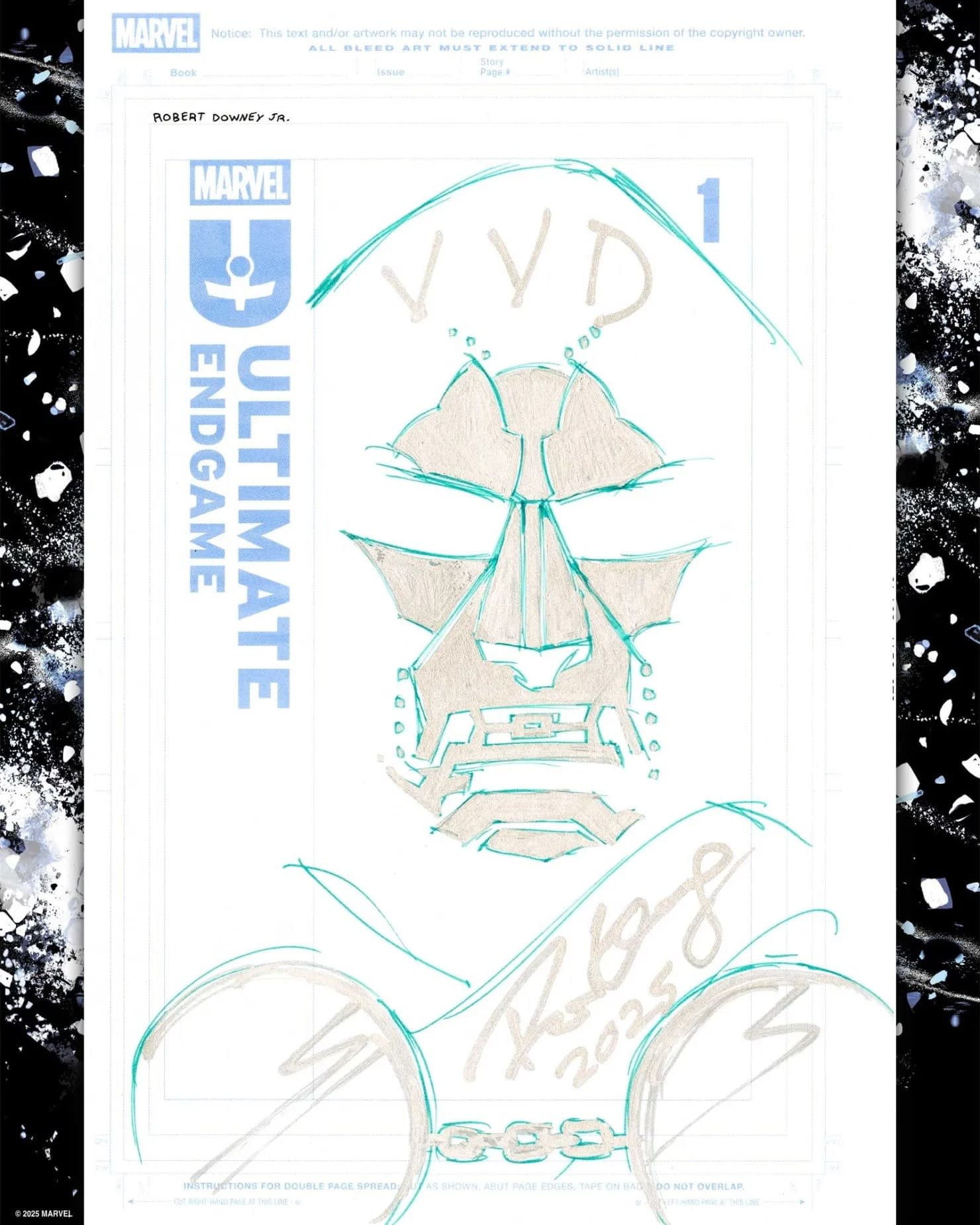 Sahte Robert Downey Jr Ultimate Endgame Çizimi 3500 Dolara Satıldı 3 imgi 32 ULTENDGAME RDJ Cover 4