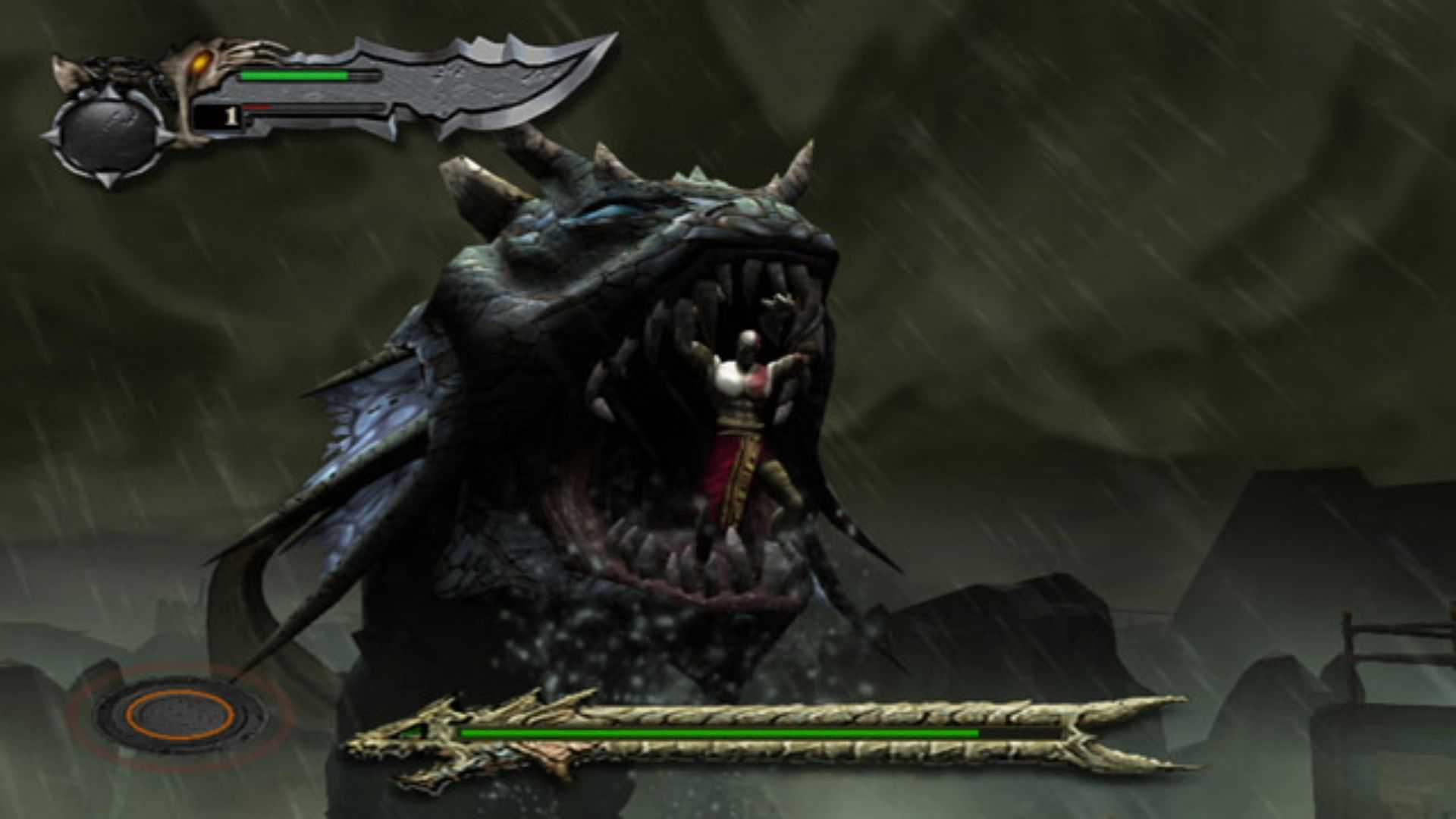 kratos fighting the hydra god of war 1