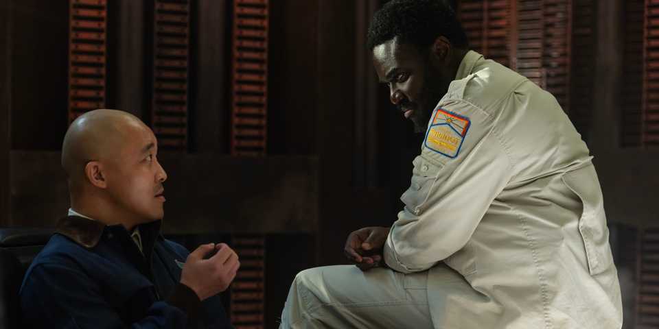 morrow questioning teng in alien earth