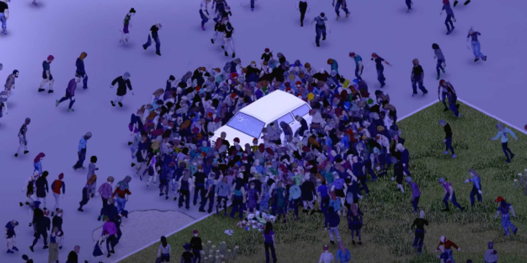 project zomboid car swarmed by zombies 1