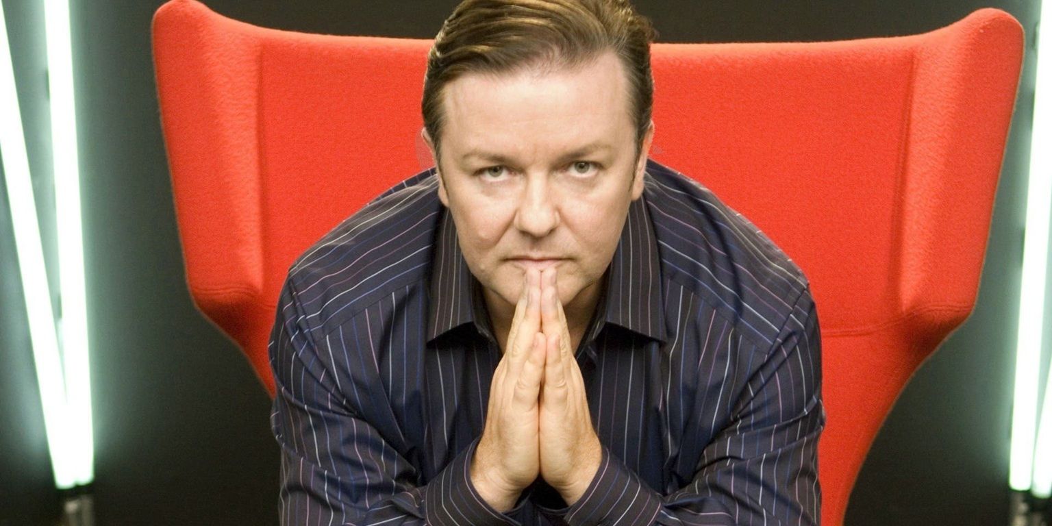 ricky gervais on the poster for