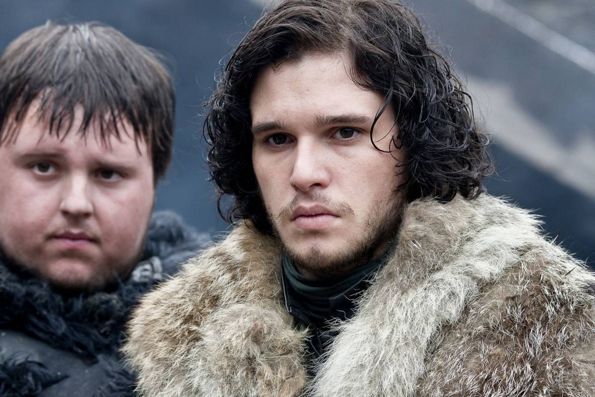 samwell tarly and jon snow in game of thrones season 1 2 1