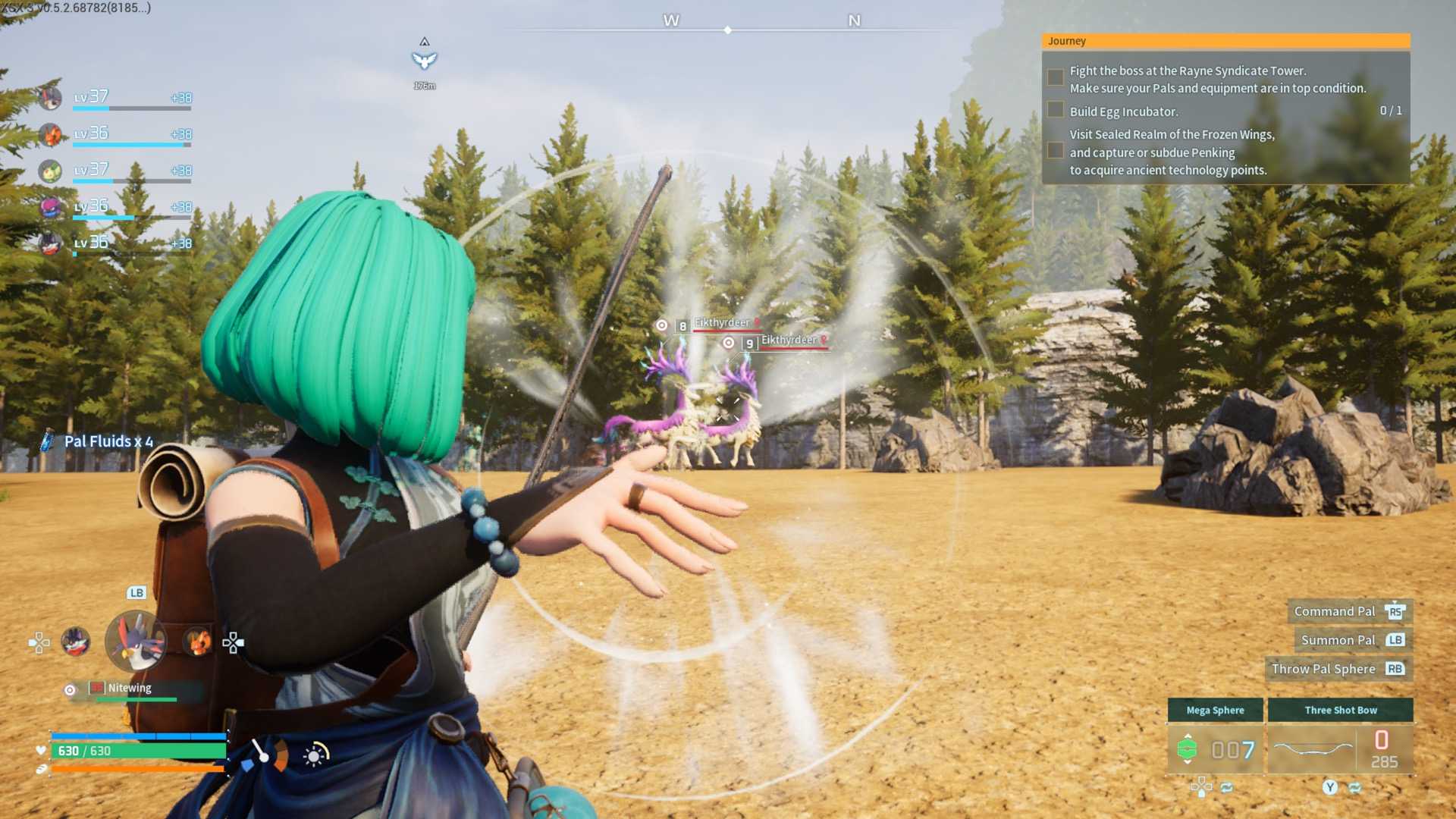 shooting a bow in palworld early access 1