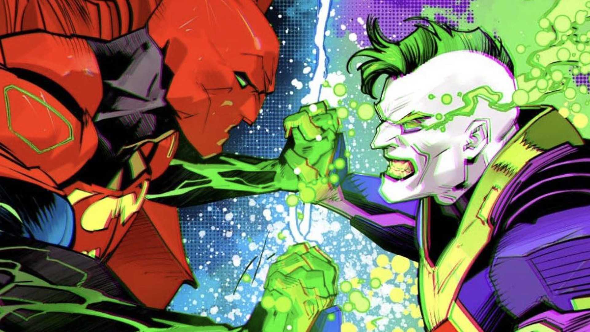 superman and batman s combined form fusion vs joker and lex luthor s combined form merger