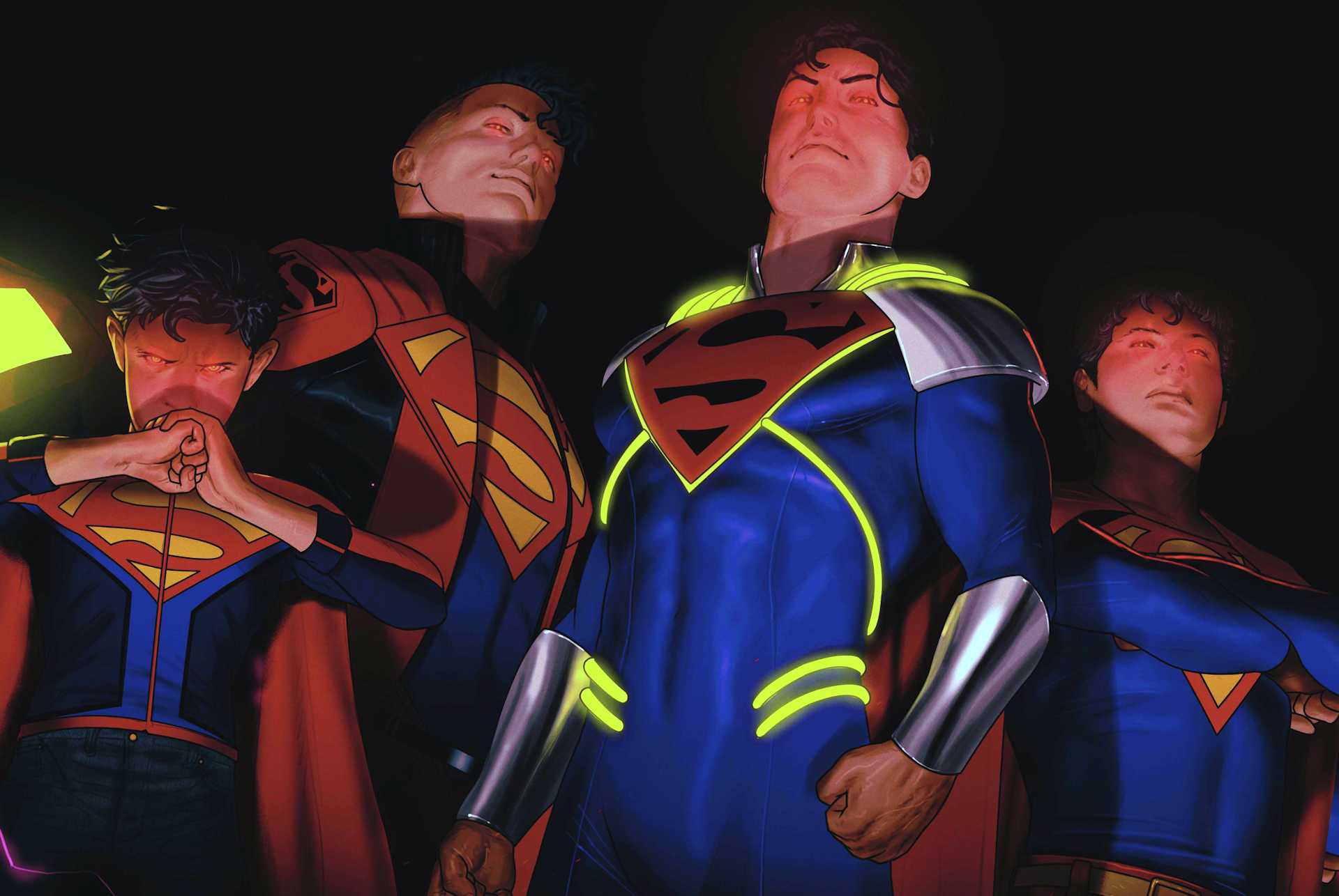 superman prime and reign of superboys in comic art