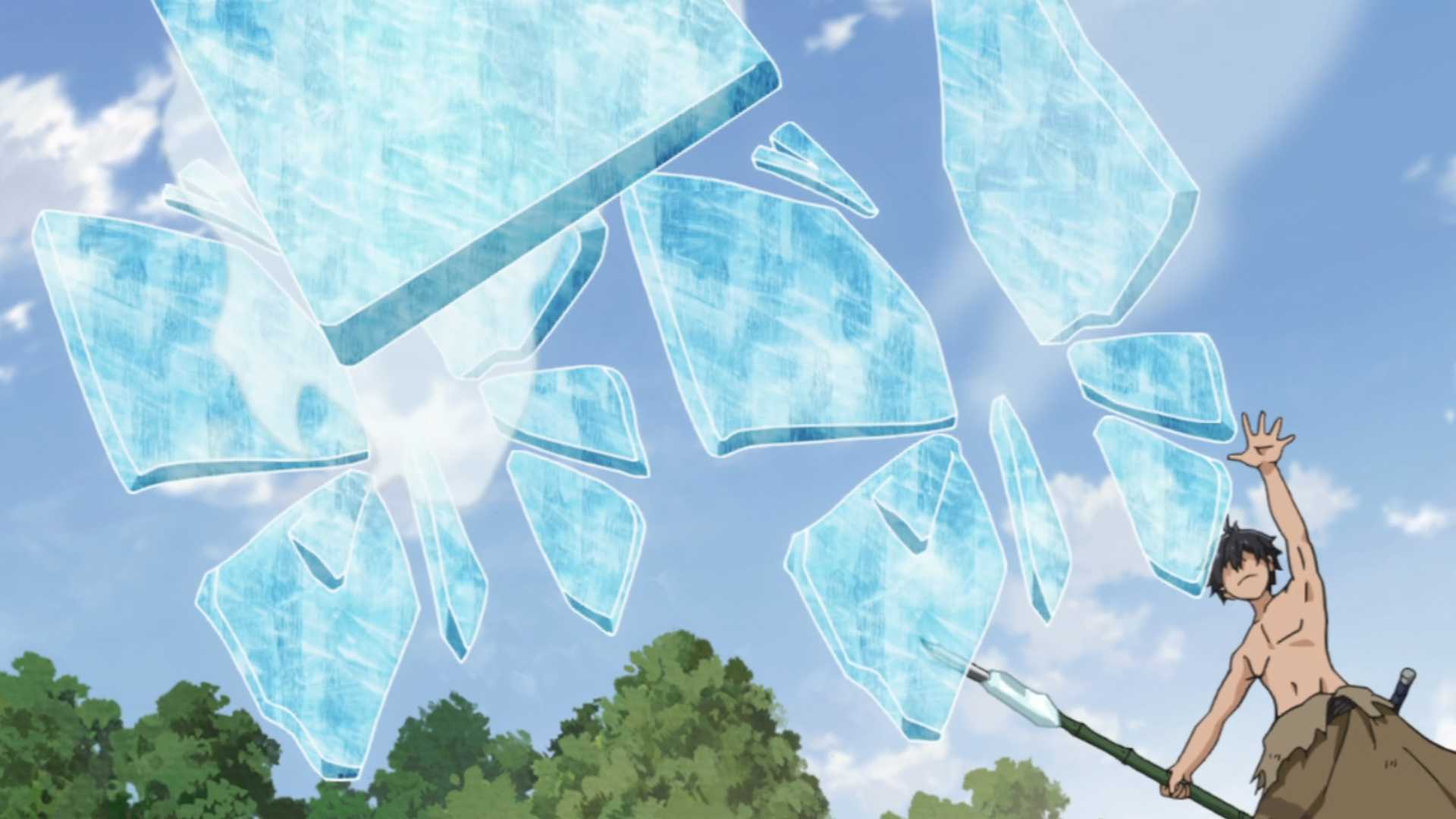 the water magician ryou using ice wall 1