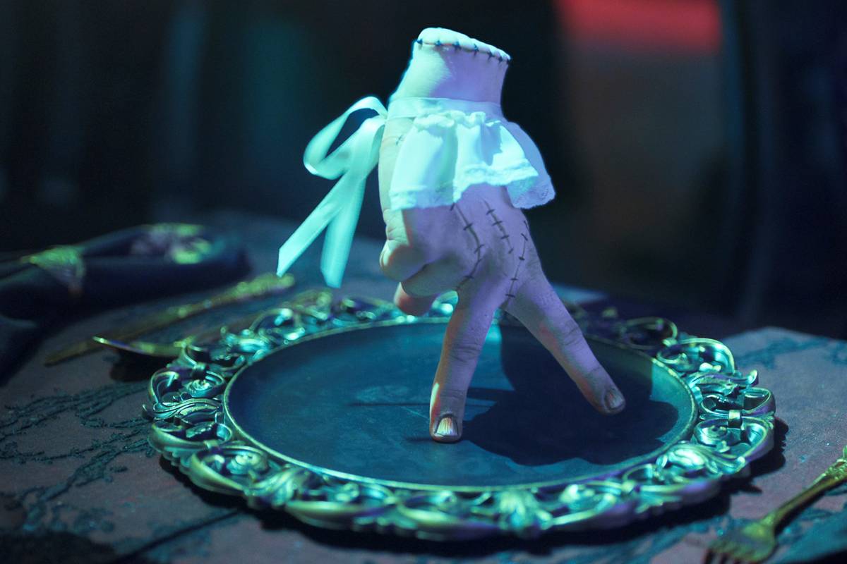 thing at the gala in wednesday season 2 1 1