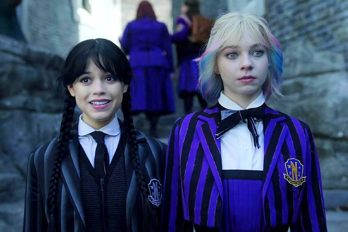 wednesday and enid during body swap episode 1 1