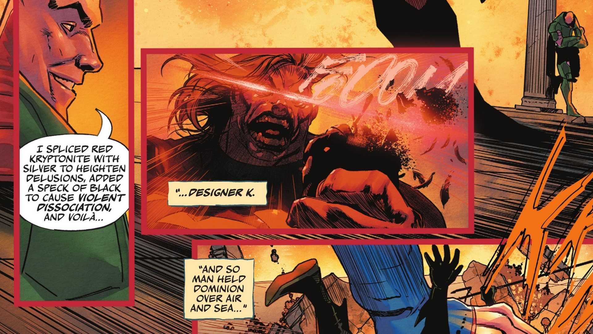 dc ko supergirl and lex luthor vs aquaman and hawkman