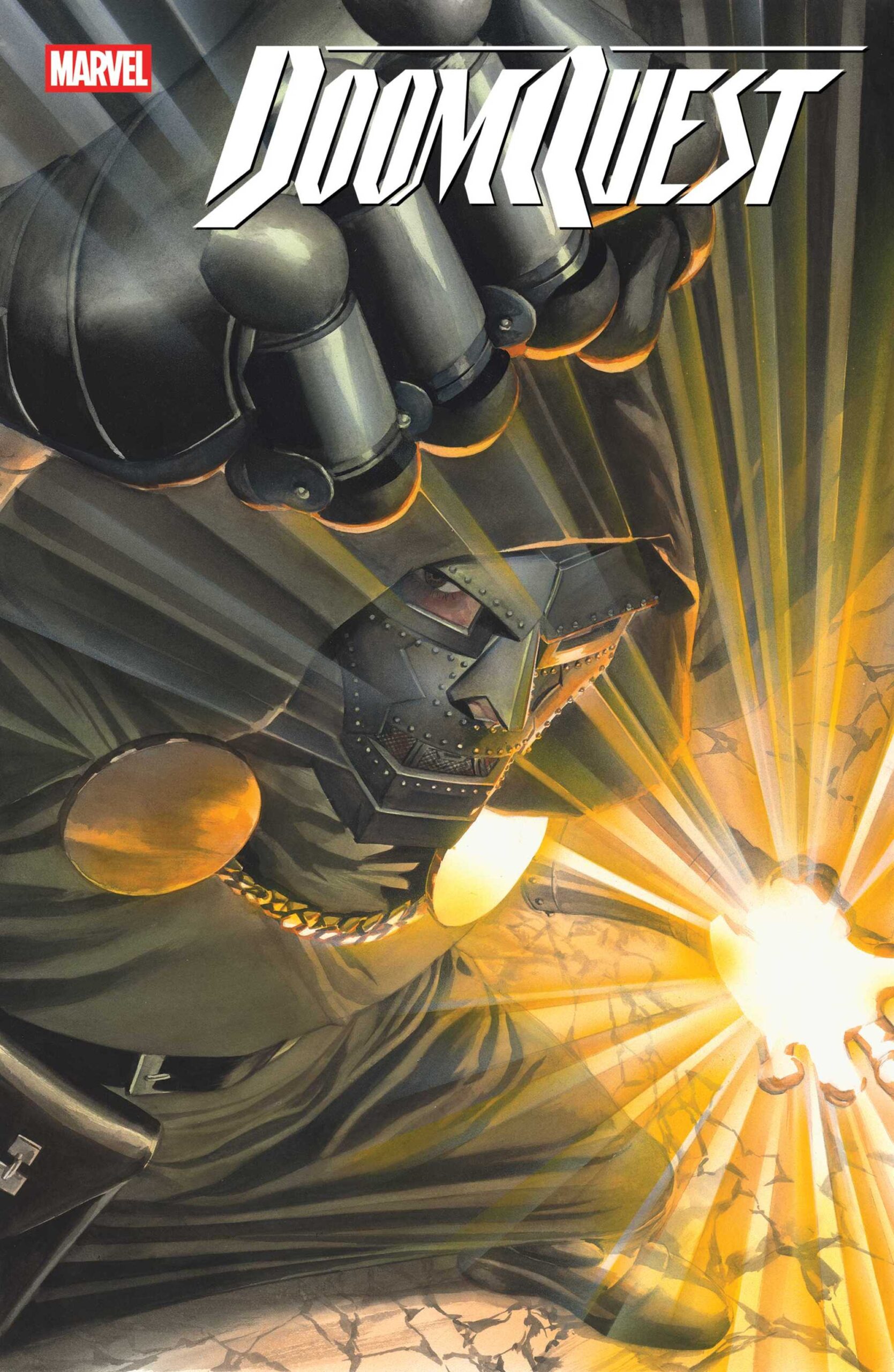 doomquest 1 cover showing doctor doom channeling power scaled