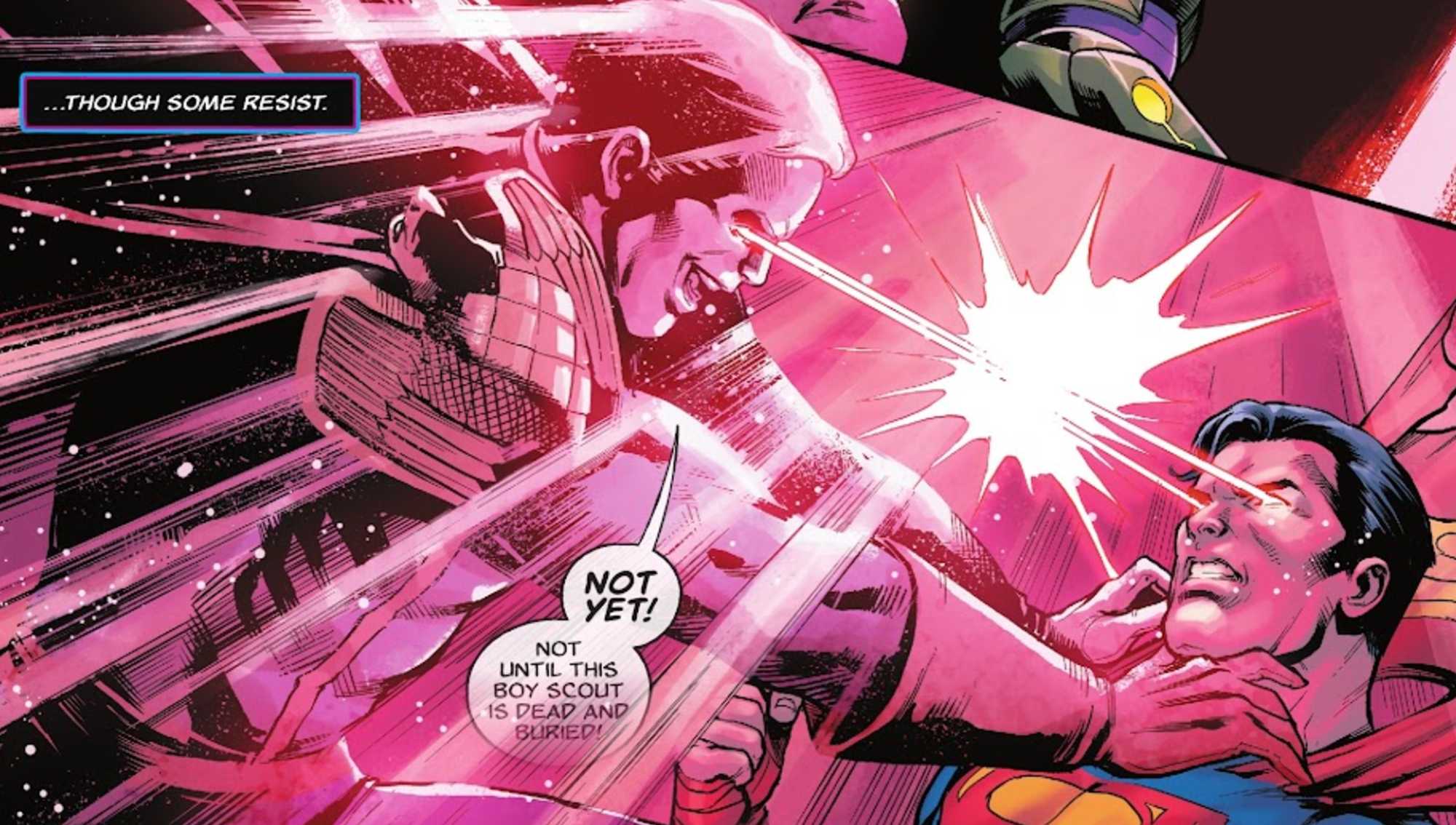 homelander vs superman fight ends